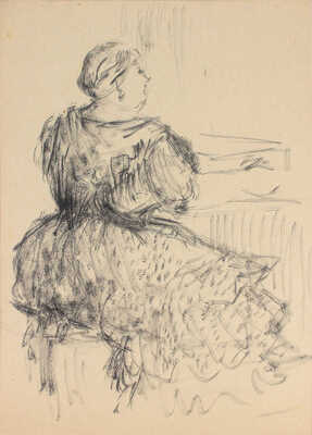 Разумовская Юлия Васильевна. Дама за игрой на пианино 